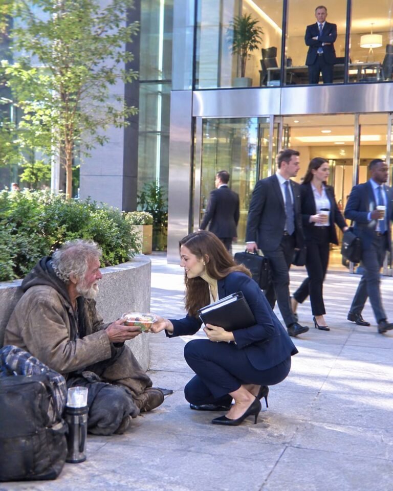 I Had Left Before The Biggest Interview Of My Life. Outside The Company, I Gave My Only Lunch To A Homeless Old Man While Someone Watched From The Executive Floor. During The Interview, The CEO Slid A Sealed Envelope Toward Me—Then Revealed Who The Old Man Really Was And Why My Résumé Was No Longer The Most Important Thing In The Room…