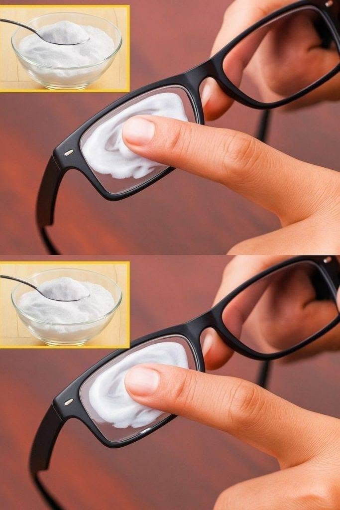 Scratches on glasses: don’t waste money: apply a little and they’ll disappear instantly.