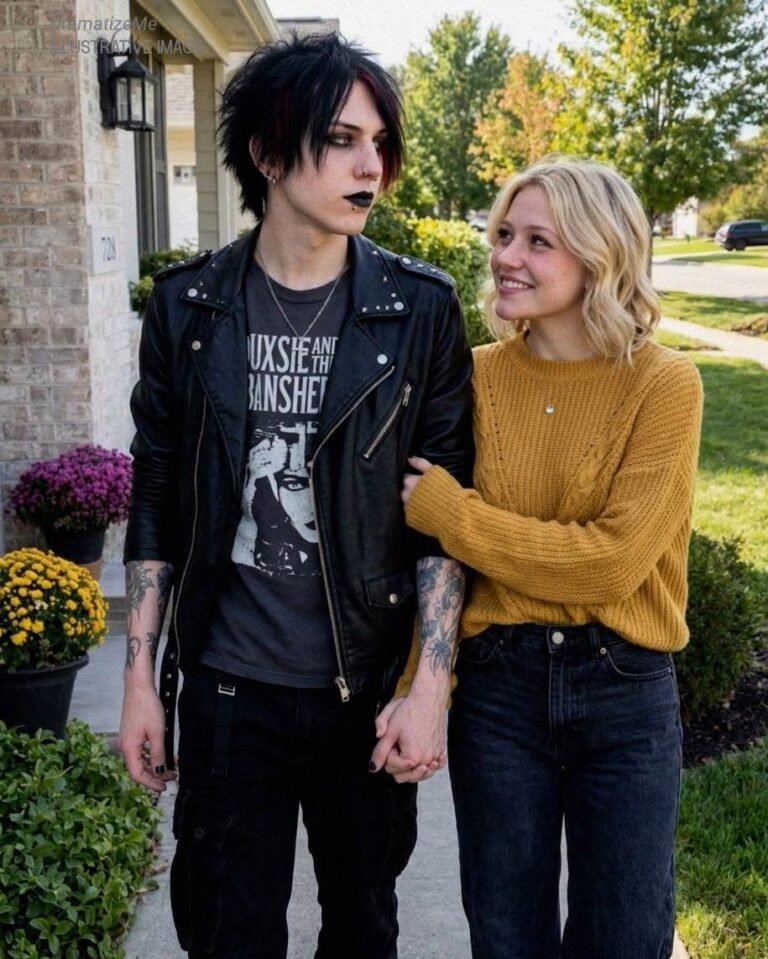 My Daughter Brought Home a Pale, Tattooed Goth Boy, and My Husband Immediately Told Him to Leave – Then the Boy Placed His Phone on the Table, and My Husband Went Even Paler