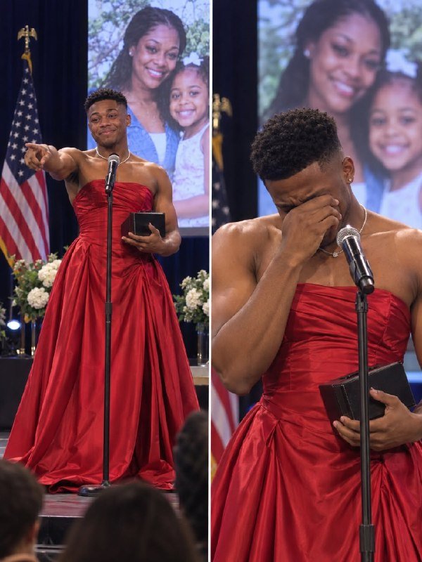 My Son Walked Across the Graduation Stage in a Bright Red Dress While the Auditorium Giggled — He Did It for Me. And I Begged Him Not To
