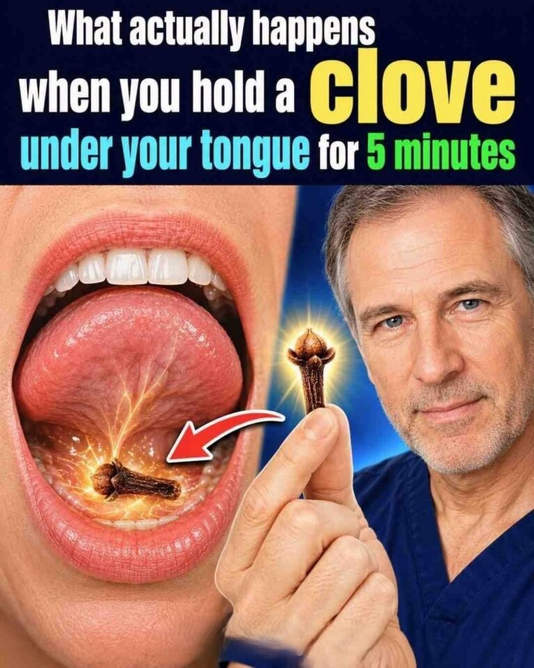 What actually happens when you hold a clove under your tongue for 5 minutes
